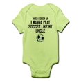 thumbnail image 1 of CafePress - Play Soccer Like My Uncle Body Suit - Baby Light Bodysuit, 1 of 1