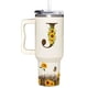 thumbnail image 1 of Vaso SUFAVN de 40 onzas con mango de girasoles con monograma, 1 of 7