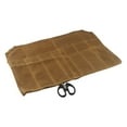 thumbnail image 3 of Waxed Canvas Cutter Roll Bag Extra-wide Pocket For Chef's Knives Lightweight, 3 of 12