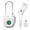 White, variant on Smart Fingerprint Cable Lock Portable Biometric Padlock with Steel Wire