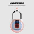 thumbnail image 4 of Cadenas Intelligent à Empreinte Digitale Armoire de Gym Fingerprint Lock Dortoir Entrepôt -Vol Lock GS40F Argenté, 4 of 7