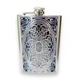 thumbnail image 2 of 8oz Celtic Design Flask, 2 of 4