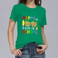 thumbnail image 7 of IROINNID Women's Happy 100th Day Of School Printed T-shirt Short Sleeve Casual Tops, 7 of 7