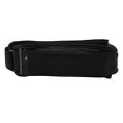Running Waist Bag Multi Independent Pockets Elastic Breathable Thin Light Jogging Waist Belt with Reflective Strip Black