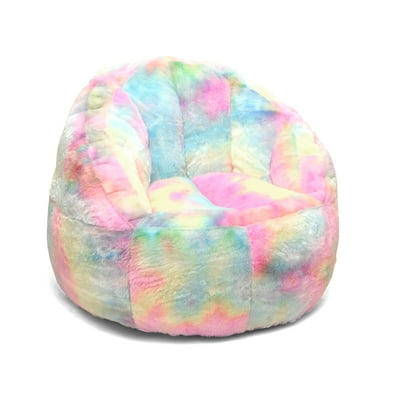 Buy Heritage Club Rainbow Faux Fur Bean Bag Chair Buy Heritage Club Rainbow Faux Fur Bean Bag Chair