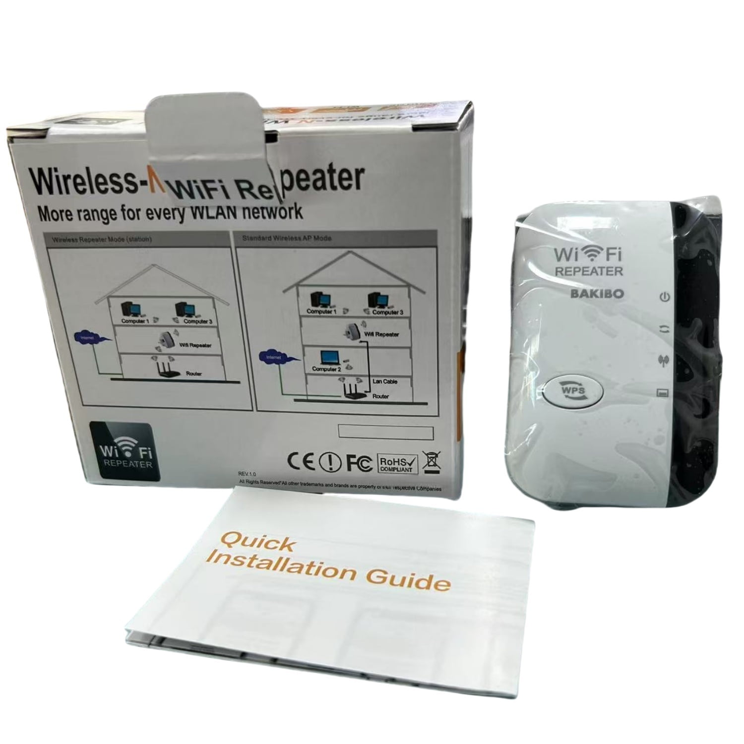 WiFi Extender Signal Booster Up to 5000sq.ft and 50 Devices, WiFi Range Extender, Wireless Internet Repeater, Long Range Amplifier with Ethernet Port, 1-Key Setup, Access Point, Alexa Compatible