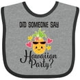 thumbnail image 3 of Inktastic Hawaiian Party Pineapple Girls Baby Bib, 3 of 4