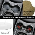 thumbnail image 4 of Car Coasters for Cup Holder Absorbent, Car Ceramic Coasters with Finger Notch, Auto Accessories for Men Women Embroidery Flower Butterfly 2 Pack, 4 of 6