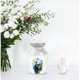 thumbnail image 7 of JAGASY Eagle Small Urns for Human Ashes Keepsake - White Funeral Urn for Ashes Adult Male & Female - Tree Decorative Tiny Cremation Urns for Mom & Dad - Blue Handmade Urns - (3 Inch), 7 of 7