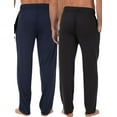 thumbnail image 2 of Men's Fruit Of The Loom OFL904 Jersey Knit Stretch Sleep Pant - 2 Pack (Ebony M), 2 of 7