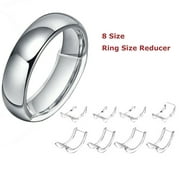 8 Sizes Silicone Invisible Ring Sizer Adjuster Resizer Ring Size Reducer Clear