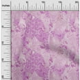 thumbnail image 2 of oneOone Viscose Jersey Purple Fabric Tropical Leaf With Geometrical Craft Projects Decor Fabric Printed By The Yard 60 Inch Wide, 2 of 4