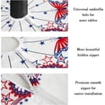 thumbnail image 3 of 4th of July Tablecloth with Umbrella Hole 60x60 Patriotic Table Cloths Waterproof American Flag Table Cloth for Outdoor Round Patio Table, 3 of 6
