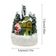 thumbnail image 3 of Adornos navideños, adornos navideños, regalos navideños, casa pequeña de resina brillante navideña, adorno de Papá Noel, adornos navideños de resina, 3 of 6