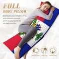 thumbnail image 4 of Body Pillow Cover Haitian Flag Long Pillow Case Protector With Zipper Decorative Soft Large Pillow Cases Covers 20"X54", 4 of 6