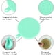 thumbnail image 3 of 2 Pack Pet Food Can Cover Universal Silicone Cat Dog Food Can Lids 1 Fit 3 Standard Size Can Tops With 2 Spoons,light Blue And Green, 3 of 5