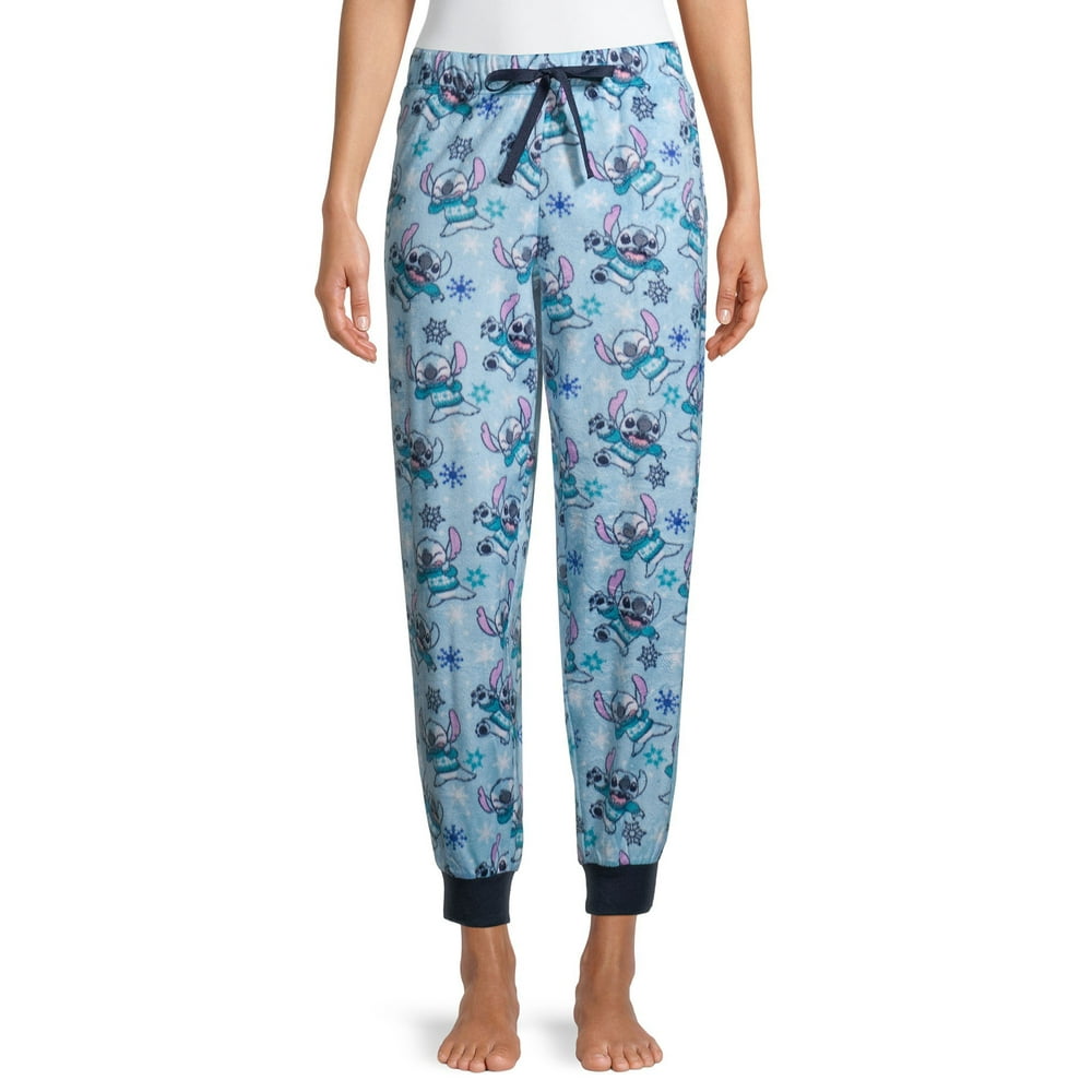 Disney - Disney Stitch Women's and Women's Plus Cuffed Pajama Pants ...