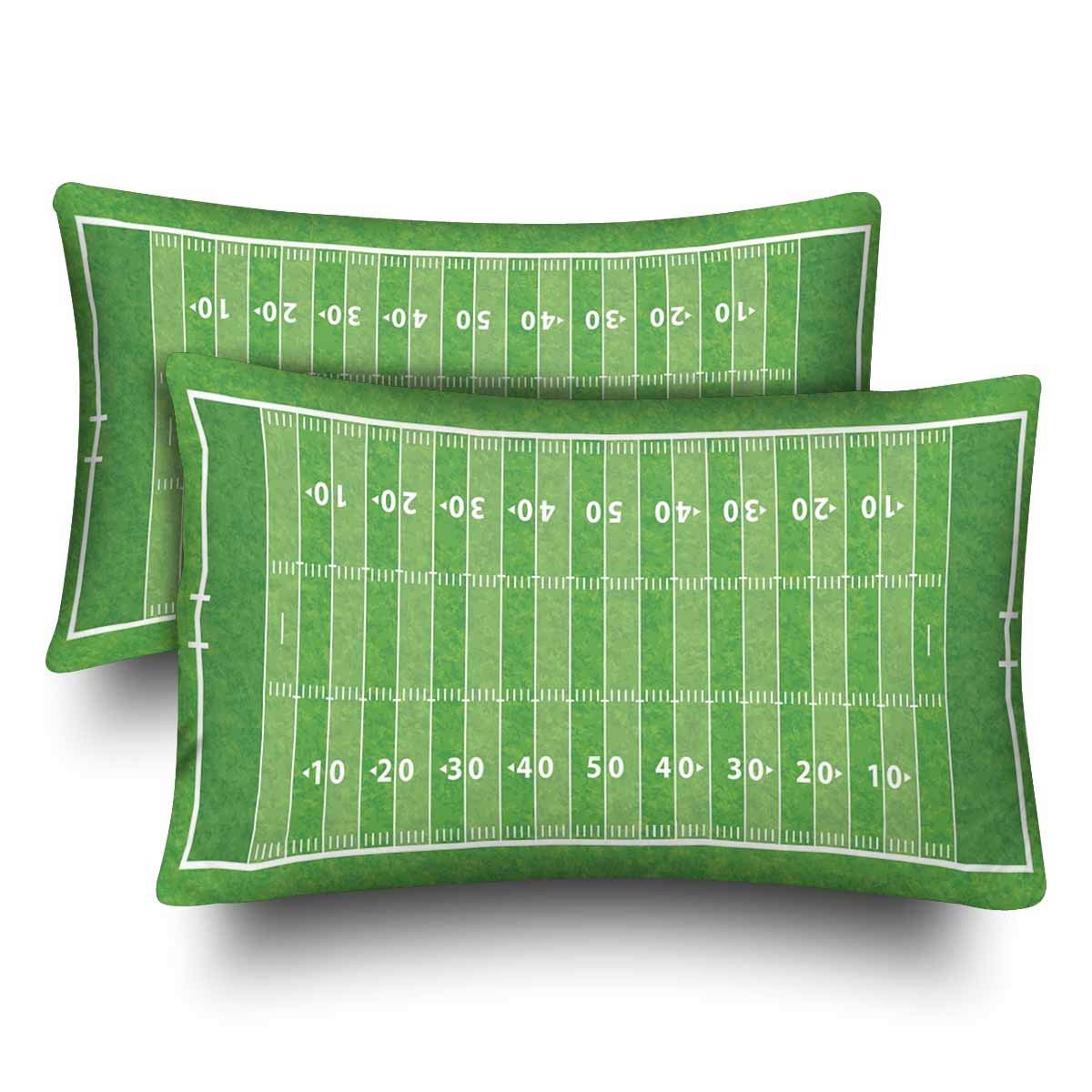 GCKG Kids Sports Football Field American Pillow Cases Pillowcase 20x30 inches Set of 2 Walmart