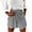 Gray, variant on IROINNID Women's Summer Casual Drawstring Pocket Solid Shorts