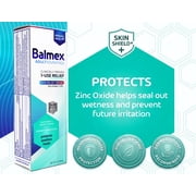 Balmex AdultAdvantage Bprotected Skin Relief Healing Cream, with Zinc Oxide Barrier Cream Protection + Skinshield Soothing Botanicals for Adult Incontinence, Adult Rash and Bed Sores, 3oz (Pack of 3)