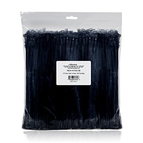10 Inch Nylon UV Resistant Cable Wire Zip Tie 50 lbs Black 500 Pack Lot Pcs Qty 