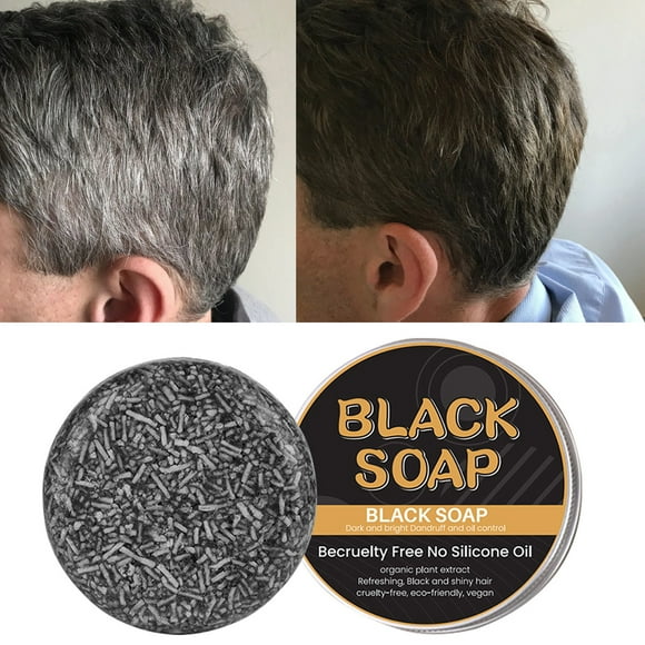 EGNMCR Hair Care Products Darkening Shampoo Bar New Polygonum Hair Darkening Soap Natural Mild 60g lush lush