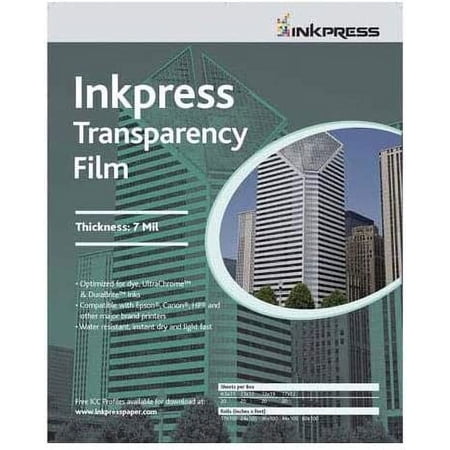7mil Resin Based Inkjet Film, 13x19", 20