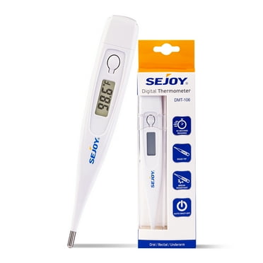 Sejoy Digital Thermometer for Baby and Adult, Oral and Rectal  Use，Accurate and Fast Reading
