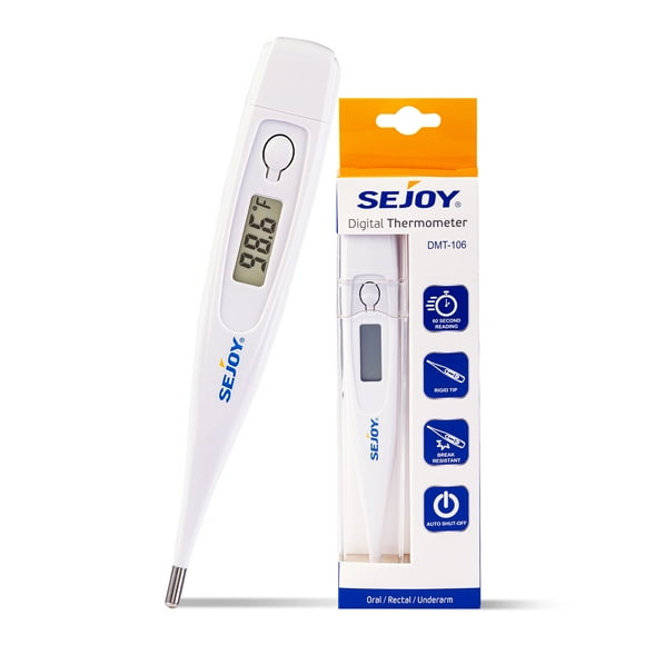 Sejoy Digital Thermometer for Baby and Adult, Oral and Rectal  UseAccurate and Fast Reading