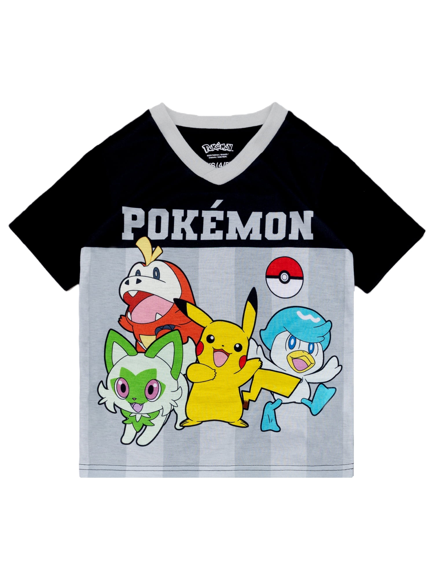Pokemon 2-Piece Short Sleeve and Short Pajama Set, 4-12