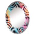 thumbnail image 2 of Designart "Chromatic Future Blend" Abstract Spiral Round Wall Mirror - Oval Printed Decorative Mirror - Multiple Color Options, 2 of 5