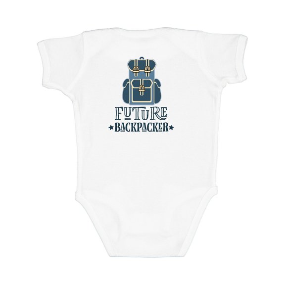 Inktastic Hiking Future Backpacker Boys or Girls Baby Bodysuit
