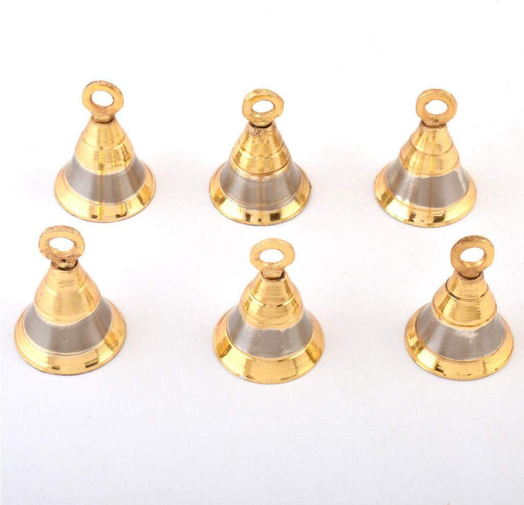 Brass Bells Jingle Bells Wind Chimes Bells for Home Craft Decoration Gift 2 Inch