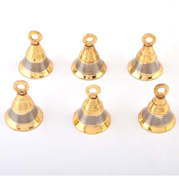 diollo Brass Bells Jingle Bells Wind Chimes Bells for Home Crafts Hanging Decoration Gift 1.5 Inch
