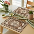 thumbnail image 3 of Tribal Vintage Boho Placemats Set of 4 Brown Bohemia Place Mats Table Mats Kitchen Dining Home Outdoor Party Table Decoration, 3 of 9