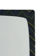 thumbnail image 3 of Ambesonne Dark Blue Fitted Sheet, Chevron Neon Effect, Twin Size, Dark Blue Yellow Green, 3 of 3
