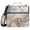 Marble Texture, variant on 3 Ring Zipper Binder with Shoulder Strap Waterproof Trapper Keeper 2 Inch D-Ring 500 Sheets Capacity White Black Marble Texture