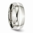 thumbnail image 4 of Stainless Steel 925 Sterling Silver Inlay 8mm Polished Band Size: 12; for Adults and Teens; for Women and Men, 4 of 6