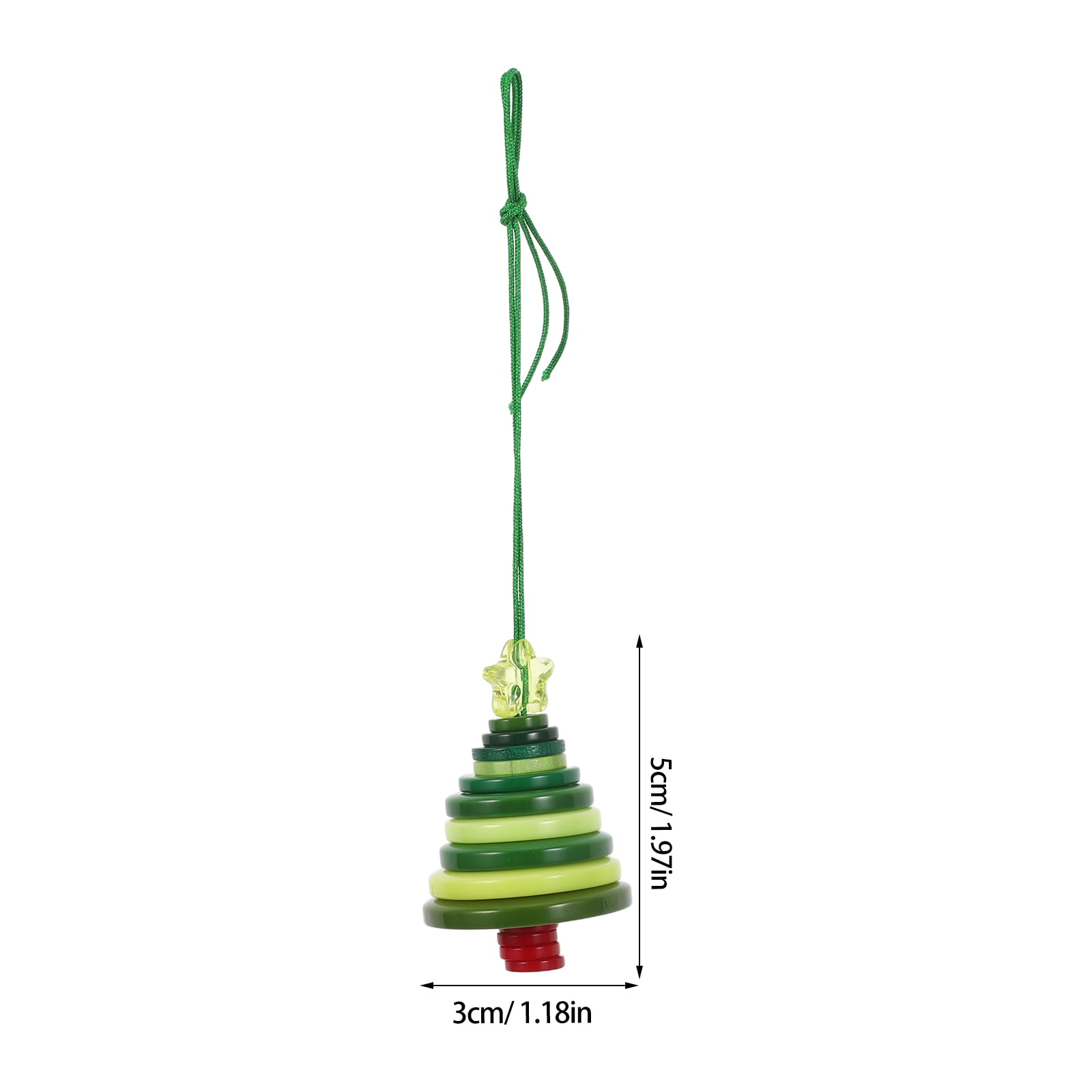 OUNONA Christmas Tree Ornament Kit, 1 Set Green Holiday Decorations for Crafting and Festive Season Fun