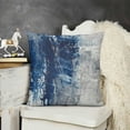 thumbnail image 2 of YINGXI Navy Blue and Gray Abstract Art Pillow Covers, Blue and Gray Oil Painting Throw Pillow Covers Outdoor Decorative Pillow Case for Couch Bed Sofa Cushion Home Decor 22x22in, 2 of 5