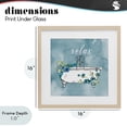 thumbnail image 4 of Stupell Industries French Country Floral Bathroom Rules Relax Birch Framed Print Under Glass, 16 x 16, by Nan, 4 of 8