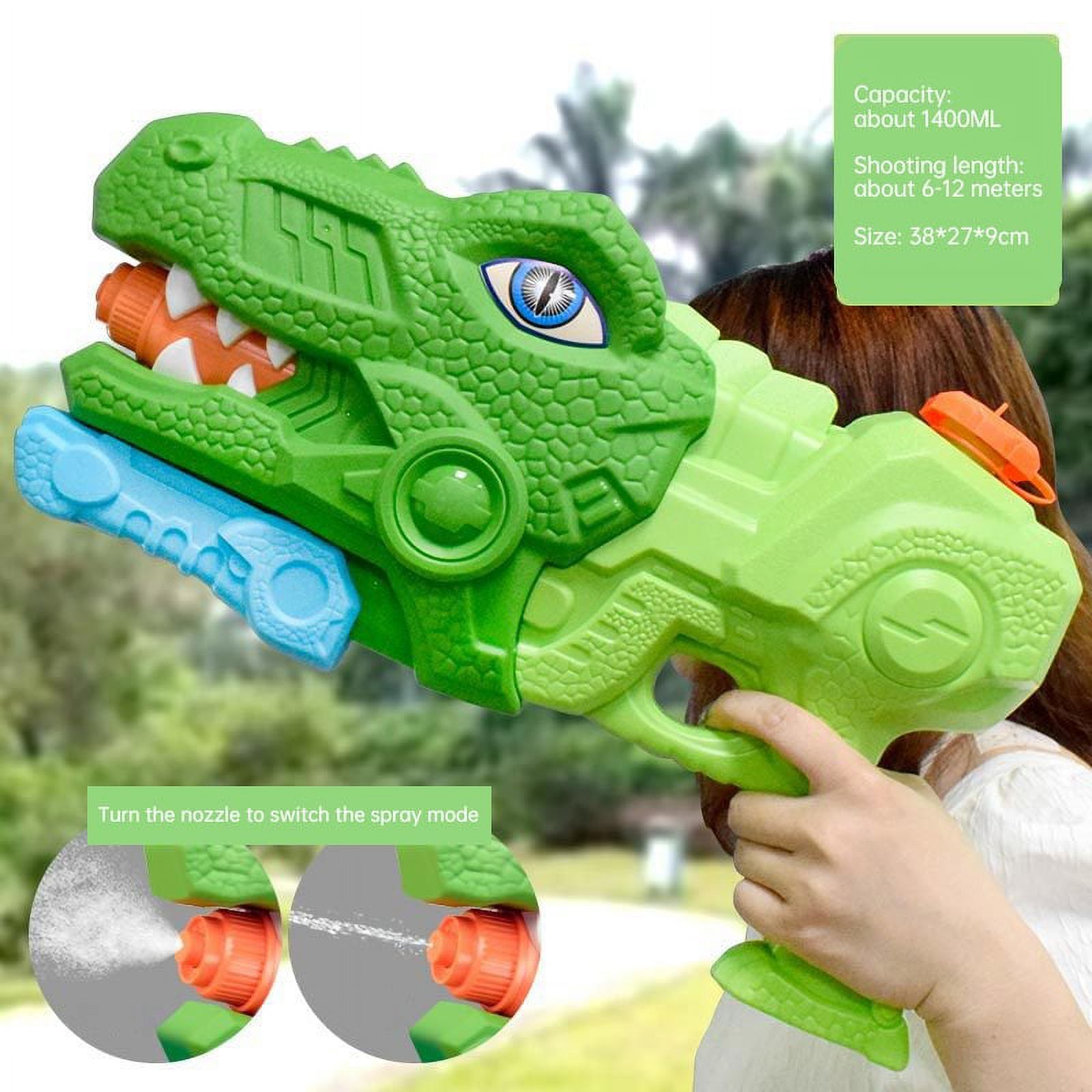 1 piece, water gun toy, water gun, splashing water festival, pumping dinosaur water gun, essential summer, swimming pool, water park