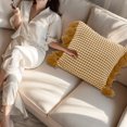 thumbnail image 6 of Qhnvtd Scandinavian Style Knitted Pillow, Tassel Sofa Cushion, Soft Comfortable Throw Pillow, Durable Double-Sided Stitching, Fashionable Home Decor Cushion, Living Room and Office Use, 6 of 6