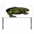 thumbnail image 3 of Jurassic Headboard, Roaring T-rex Mascot Animal Horror Wildlife Wilderness Extinct, Upholstered Decorative Metal Bed Headboard with Memory Foam, Full Size, Olive Green Brown, by Ambesonne, 3 of 4