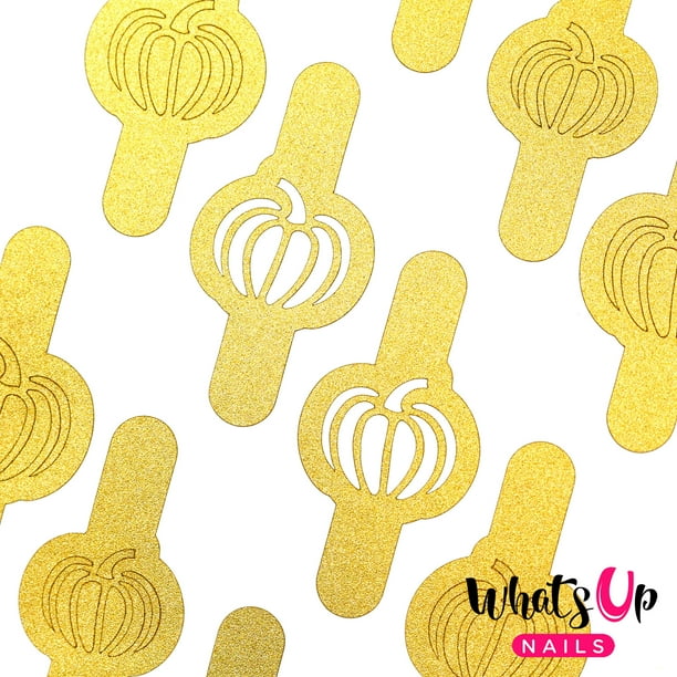 Download Whats Up Nails - Pumpkin Vinyl Stencils Nail Art Design ...