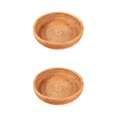 thumbnail image 2 of Thinsony Wicker Woven Round Snack Fruit Bowl Rattan Food Organizer Tray 25x5cm 2Set, 2 of 6