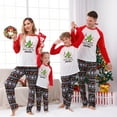 thumbnail image 5 of Baqcunre Family Christmas Pajamas Matching Sets,Christmas Pajamas Big Headed Print Pjs Plaid Long Sleeve Tops And Pants Sleepwear Trousers （Mom） Lounge Set,Pajamas For Women Christmas Pajamas S, 5 of 9
