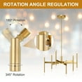 thumbnail image 4 of Adaptador de Techo Inclinado Uxcell, 180/345 Grados 58x15mm Kit de Adaptador de Fijación de Luz de Techo M10 para Luz Colgante de Techo Candelabro, 4 of 7