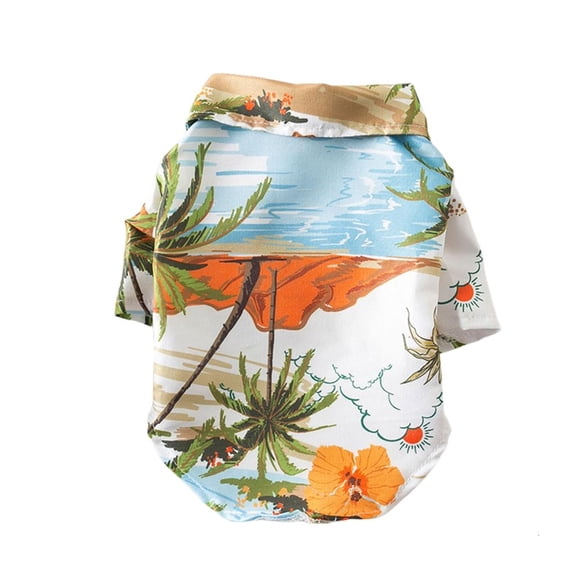 Giaone Cool Dog Clothes Beach Puppy Shirt Hawaiians Dog Shirt Shirts
