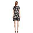 thumbnail image 3 of No Boundaries Juniors Faux Wrap Dress, 3 of 5